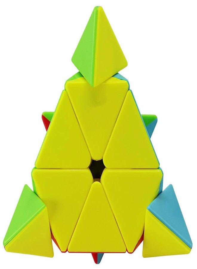 كيديتوس مكعب كيديتوس مويو ميلونغ للصف الدراسي، مكعب بيرامينكس بدون ملصقات، مكعب سرعة (طريقة الحل مرفقة) - Image 1